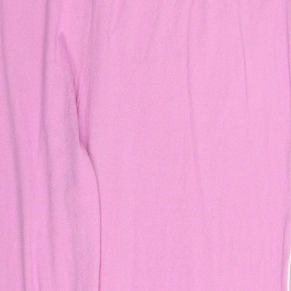Preloved Dunnes Womens Pink  Polyester Trousers  Size L L31 in Regular  - Pyjama Pants - Detail