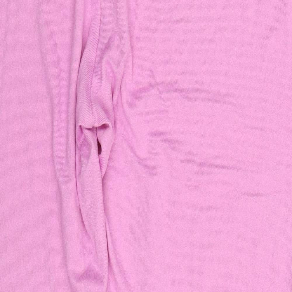 Dunnes Womens Pink  Polyester Trousers  Size L L31 in Regular  - Pyjama Pants
