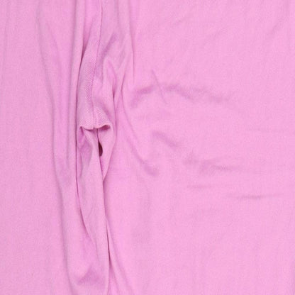 Preloved Dunnes Womens Pink  Polyester Trousers  Size L L31 in Regular  - Pyjama Pants - Label