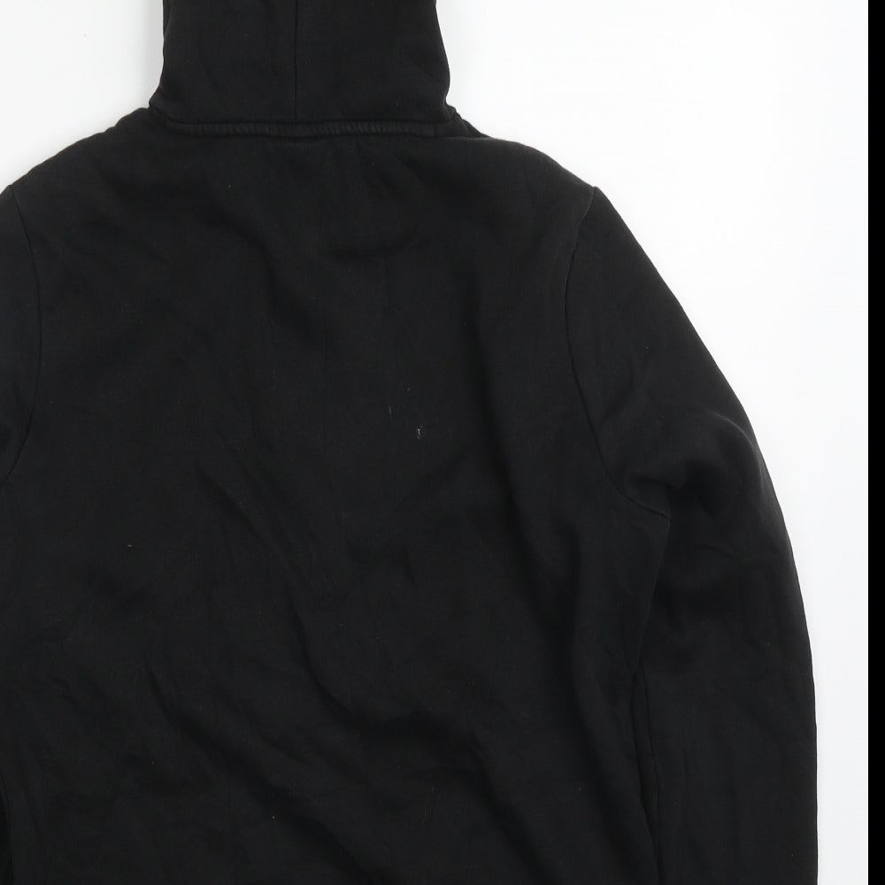 PUMA Womens Black  Cotton Pullover Hoodie Size 14  Pullover