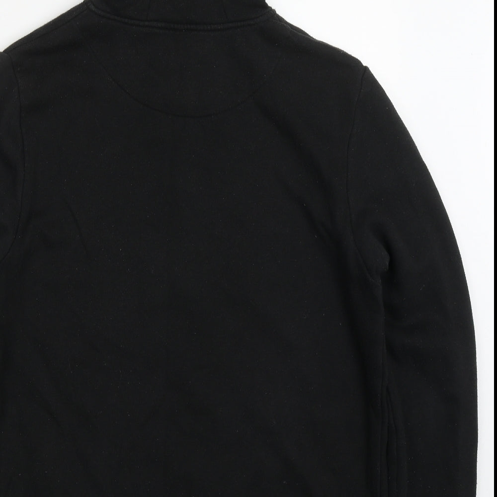 Primark Mens Black  Cotton Full Zip Hoodie Size L