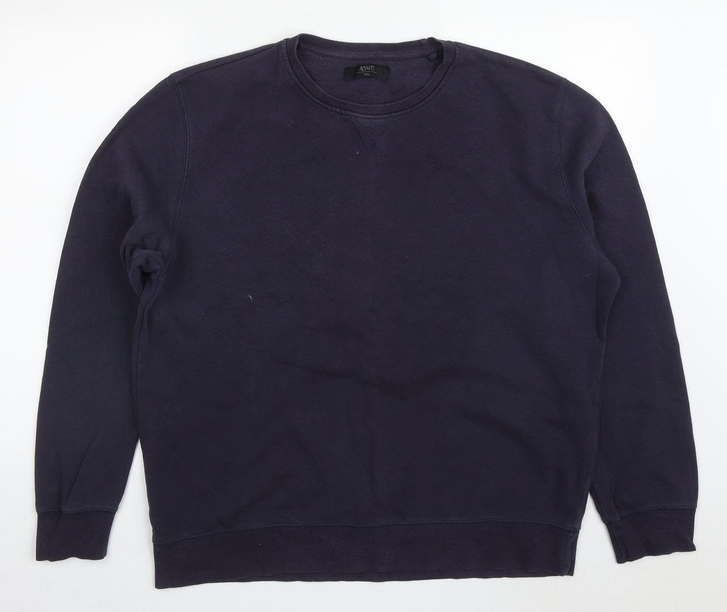 Matalan Mens Blue  Cotton Pullover Sweatshirt Size 2XL