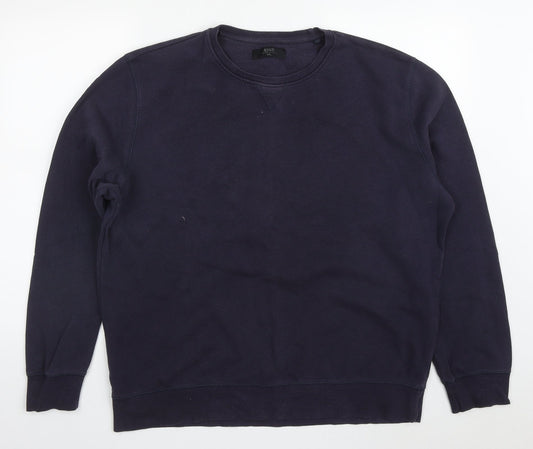 Matalan Mens Blue  Cotton Pullover Sweatshirt Size 2XL
