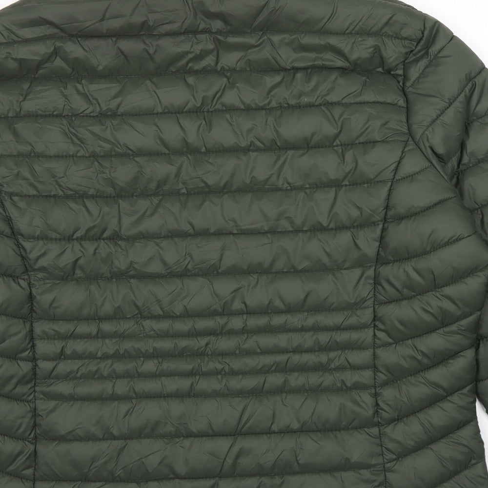 Primark Womens Green   Puffer Jacket Jacket Size M  Zip