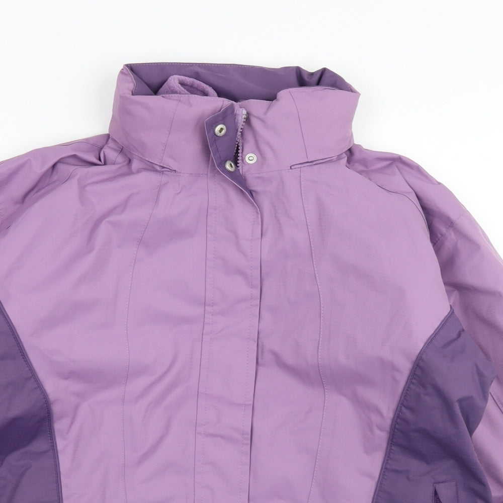 Regatta Girls Purple Colourblock  3-in-1 Jacket Coat Size 15 Years  Zip - Fleece Lined