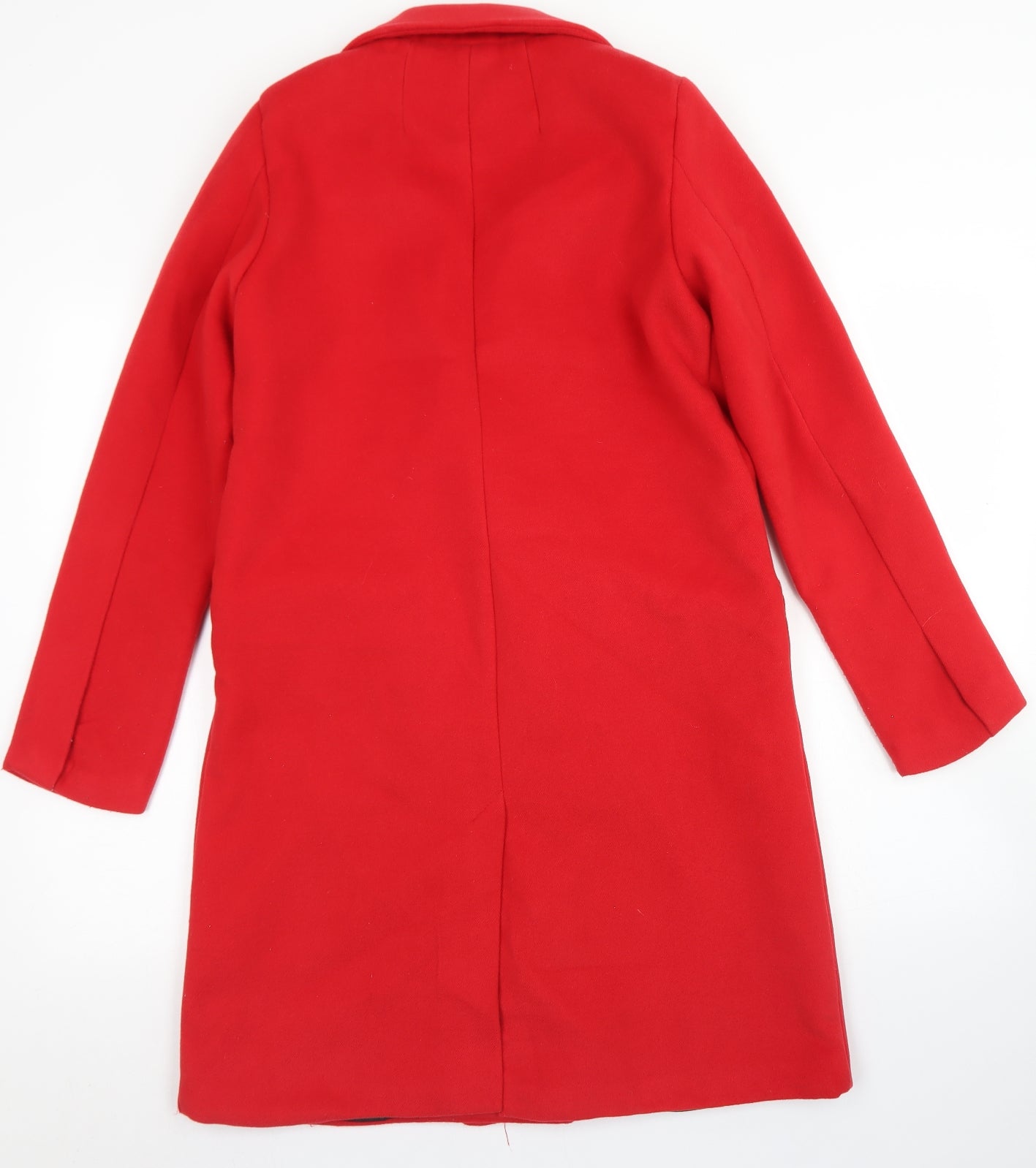Brave Soul Womens Red   Overcoat Coat Size 8  Button