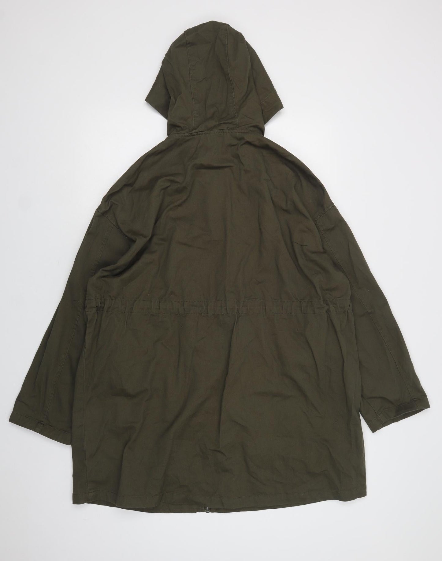 ASOS Womens Green   Parka Jacket Size 12  Zip