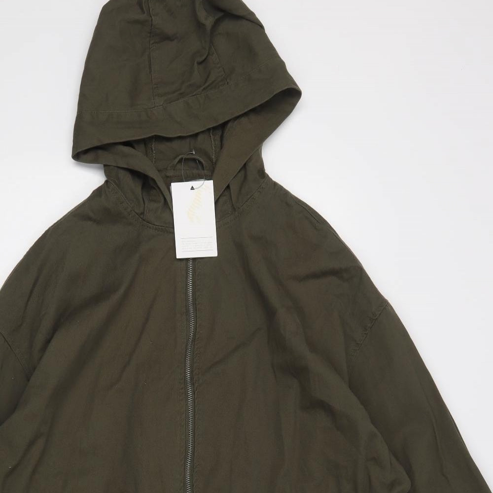 ASOS Womens Green   Parka Jacket Size 12  Zip