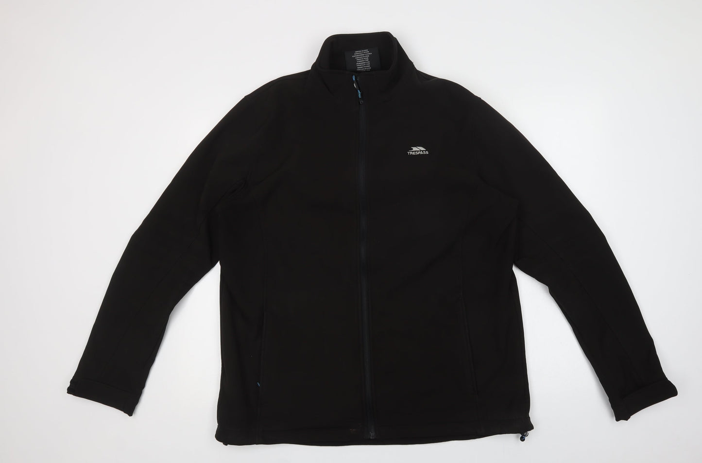 Trespass Mens Black   Windbreaker Jacket Size XL  Zip