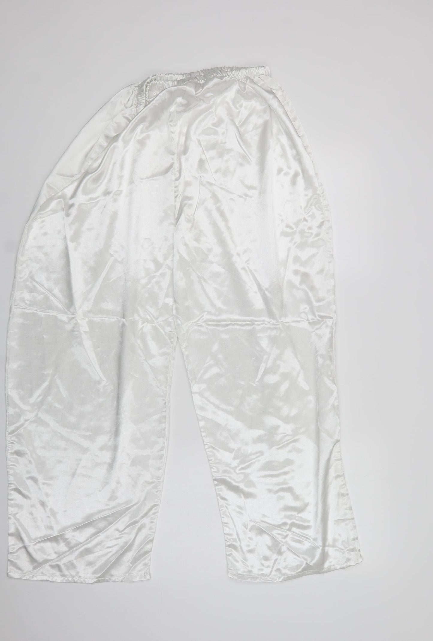 Dunnes Stores Womens White  Polyester  Pyjama Pants Size 18