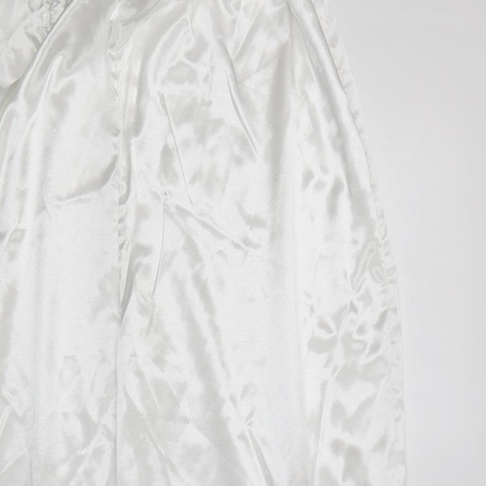 Dunnes Stores Womens White  Polyester  Pyjama Pants Size 18