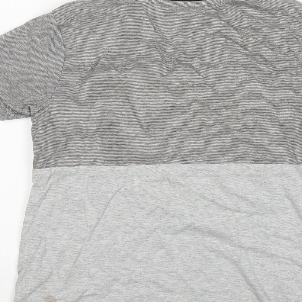 George Boys Grey  Cotton Basic T-Shirt Size 7-8 Years Round Neck