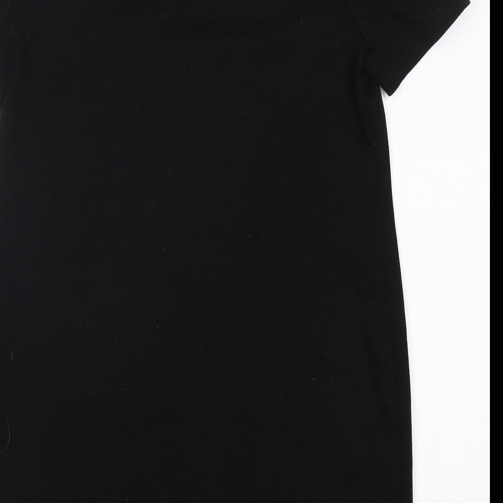 New Look Womens Black  Polyester Jumper Dress  Size 12  Round Neck