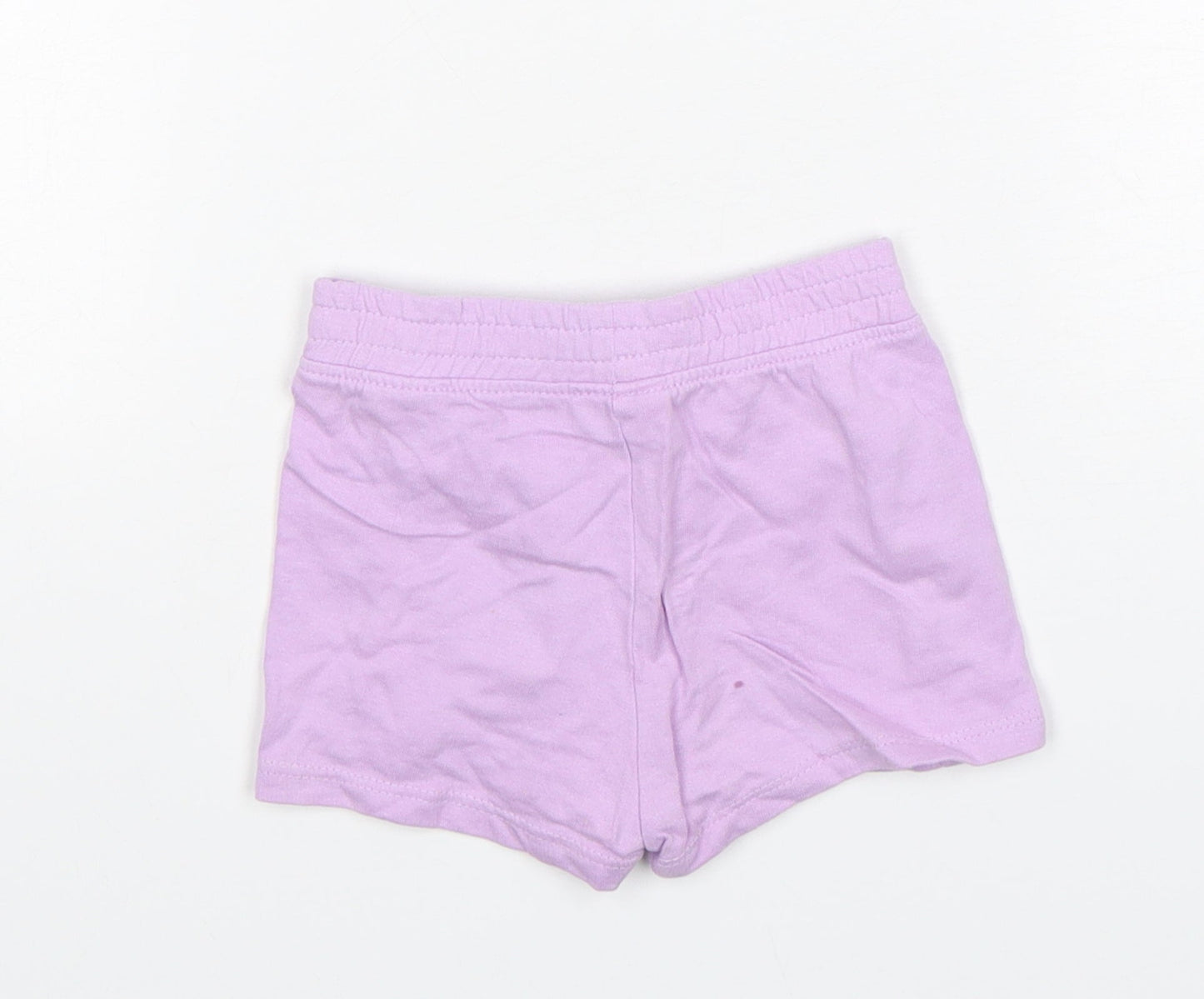 So Cute Girls Purple  Cotton Sweatpants Trousers Size 9-12 Months   - Shorts