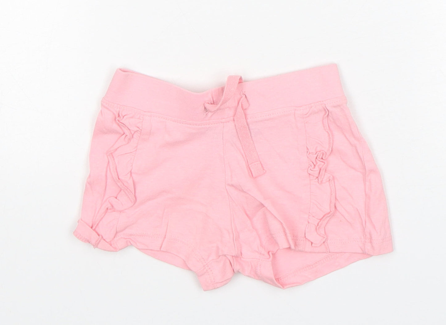 Primark Girls Pink  Cotton Sweatpants Trousers Size 9-12 Months   - Shorts