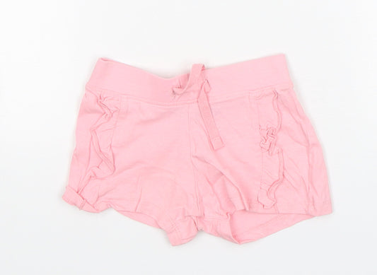 Primark Girls Pink  Cotton Sweatpants Trousers Size 9-12 Months   - Shorts