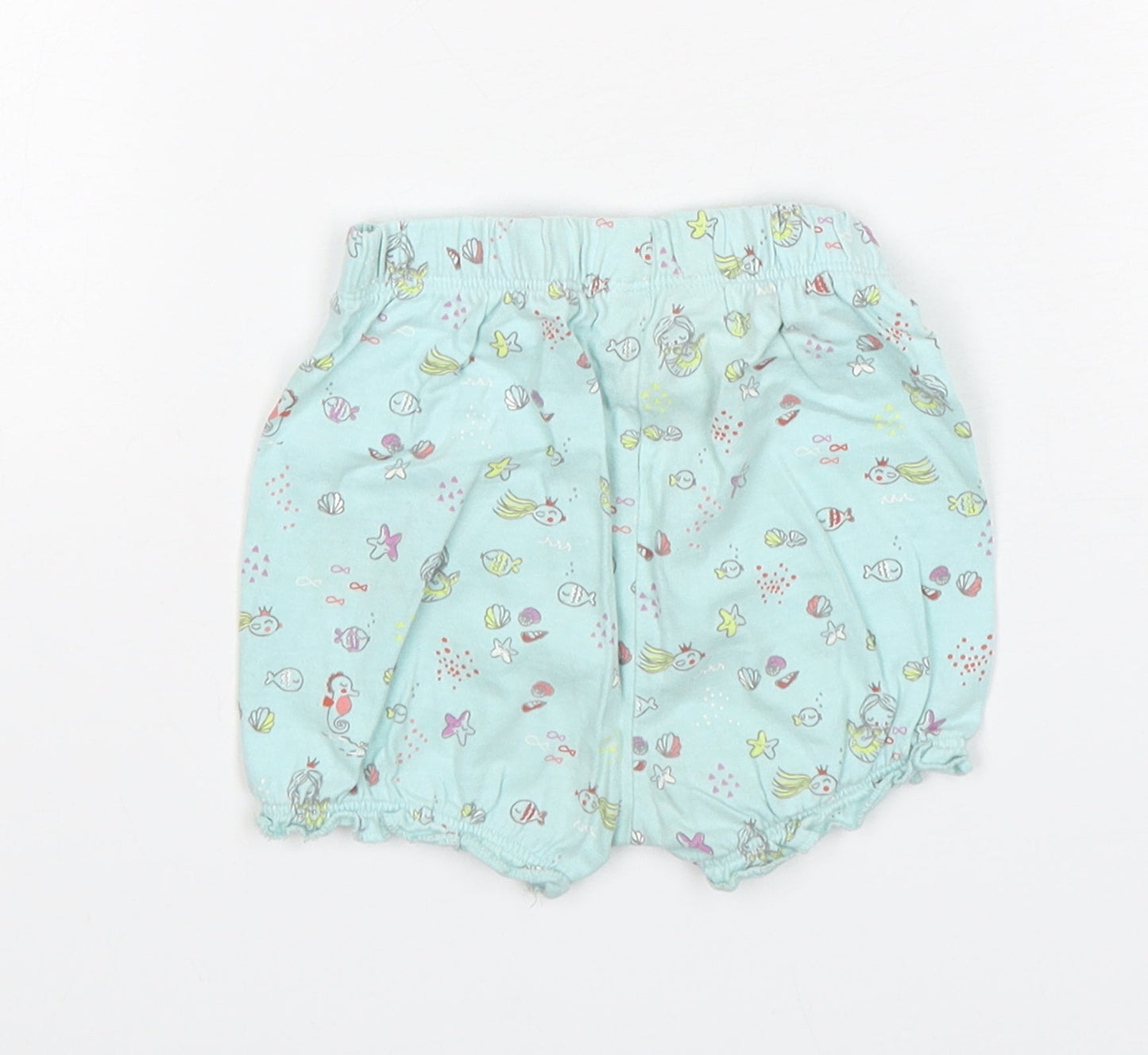 George Girls Green  Cotton Sweatpants Trousers Size 9-12 Months   - Shorts