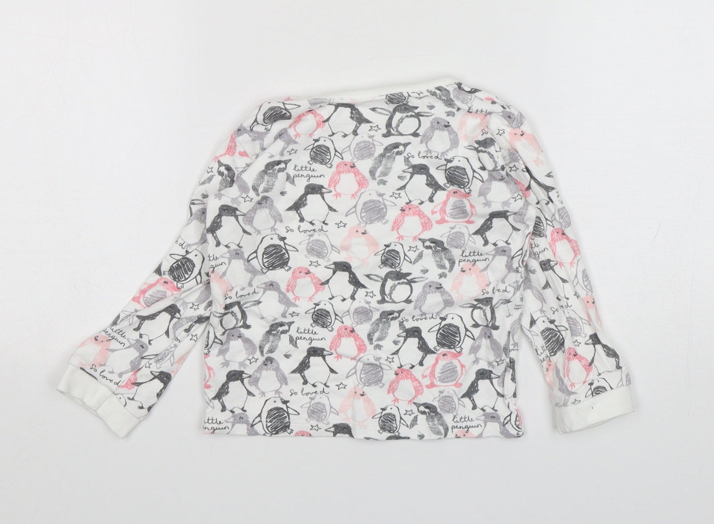 George Girls Multicoloured Animal Print Cotton Basic T-Shirt Size 12-18 Months Round Neck