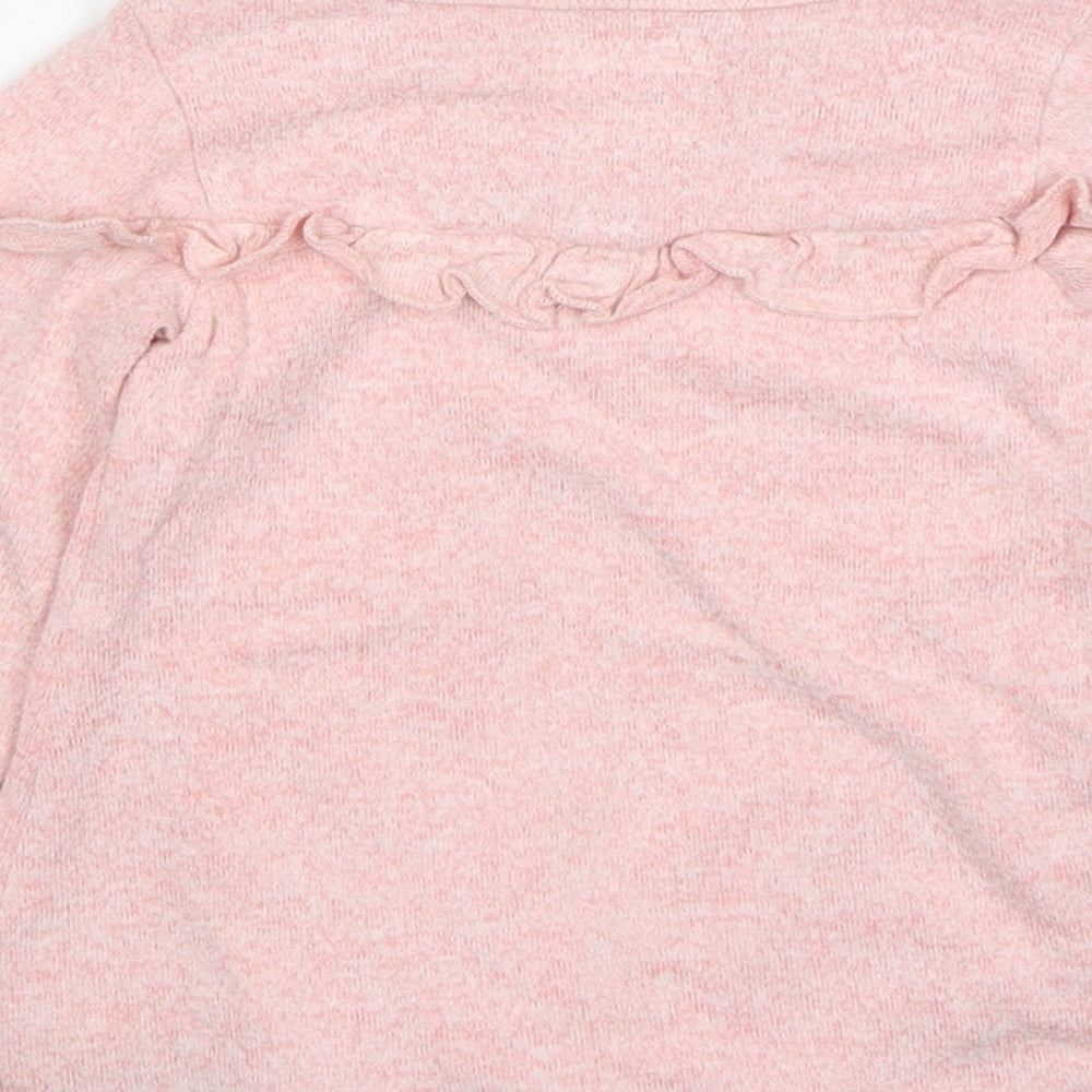 Primark Girls Pink  Viscose Jumper Dress  Size 12-18 Months  Round Neck