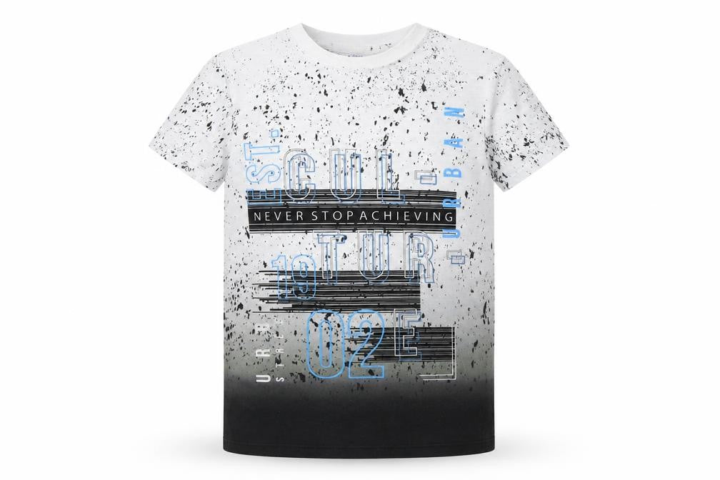 Urban outlaws Boys Multicoloured Polka Dot Polyester Basic T-Shirt Size 6-7 Years Round Neck
