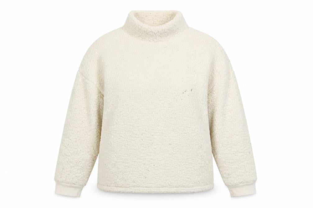 Primark Womens Beige Mock Neck  Polyester Pullover Jumper Size M