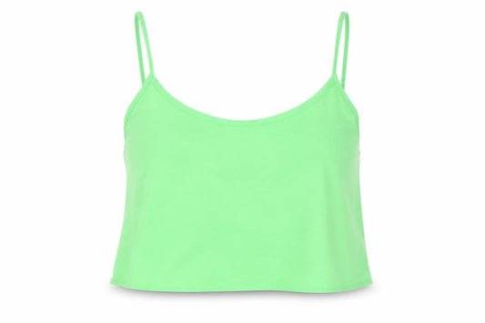 Topshop Womens Green  Polyester Camisole Tank Size 10 Round Neck