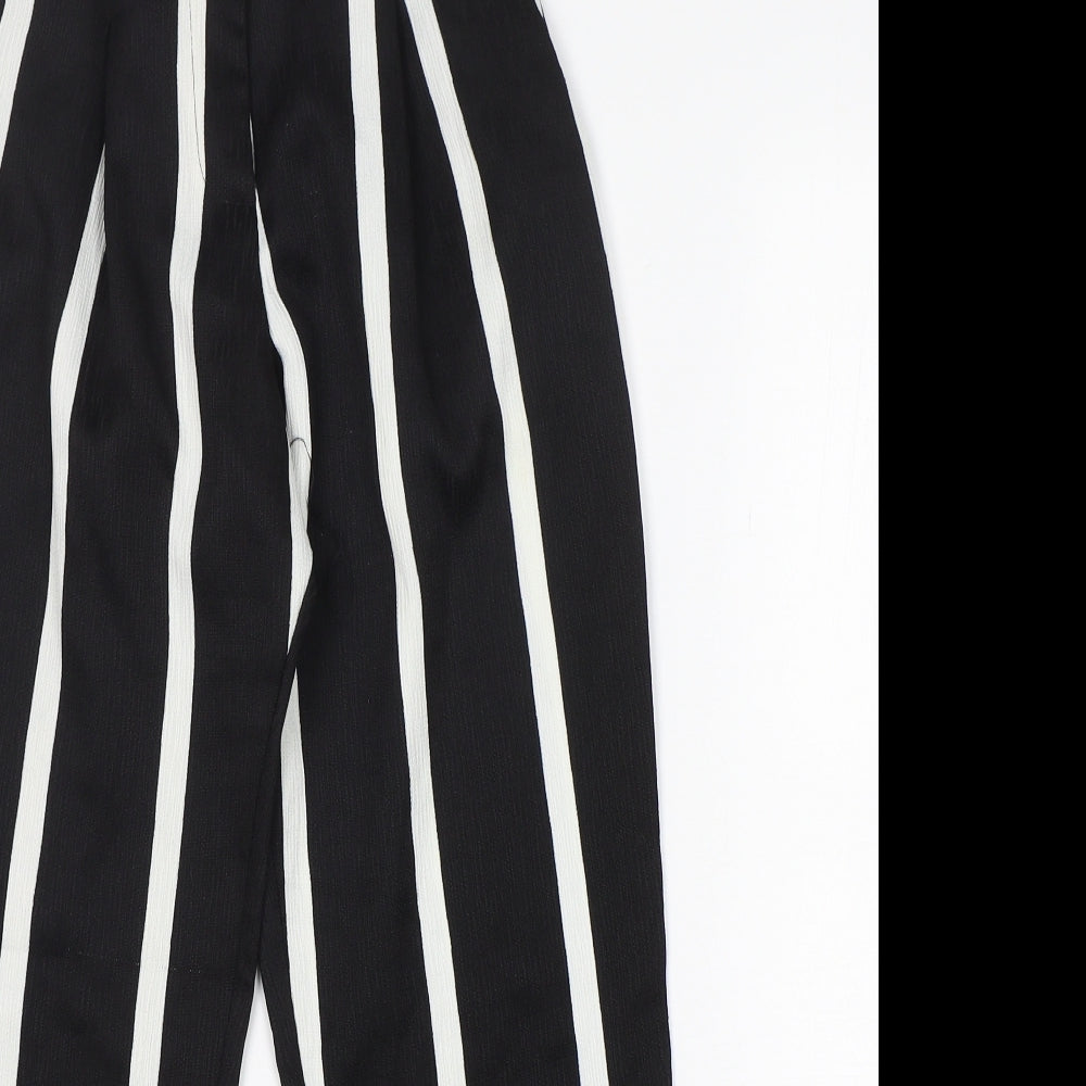 River Island  Womens Multicoloured Striped Polyester Bloomer Trousers Size 4 L26 in Regular