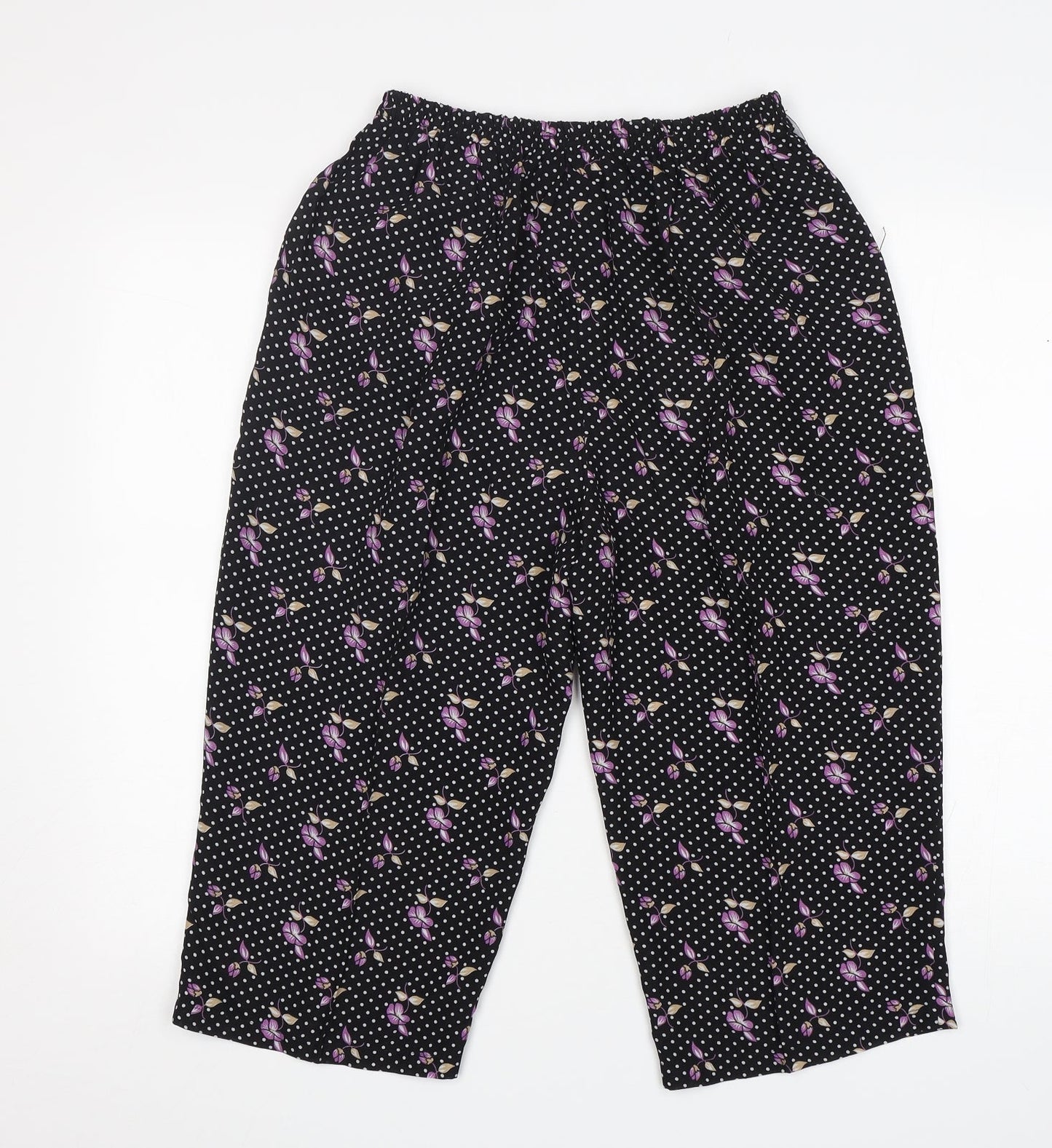 fashion  Womens Black Polka Dot  Skimmer Shorts Size 2XL L18 in Regular
