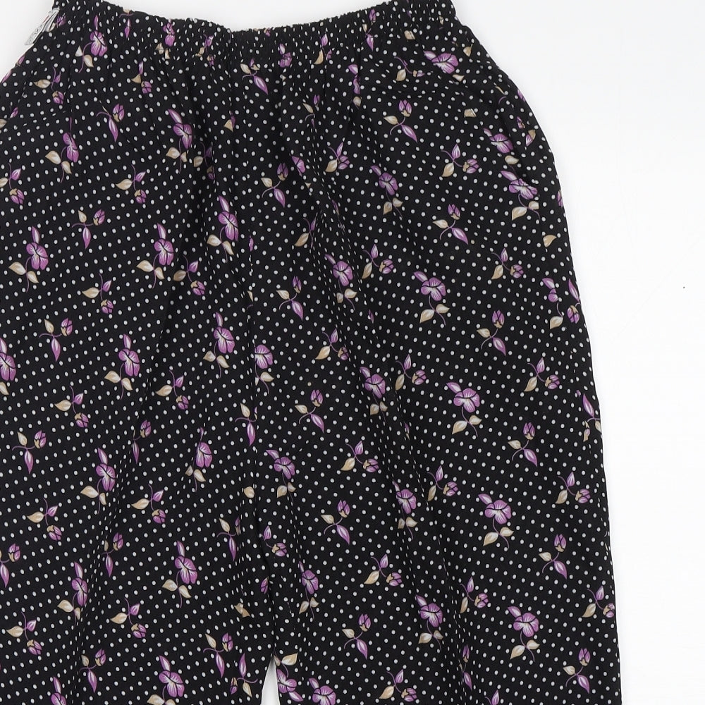 fashion  Womens Black Polka Dot  Skimmer Shorts Size 2XL L18 in Regular