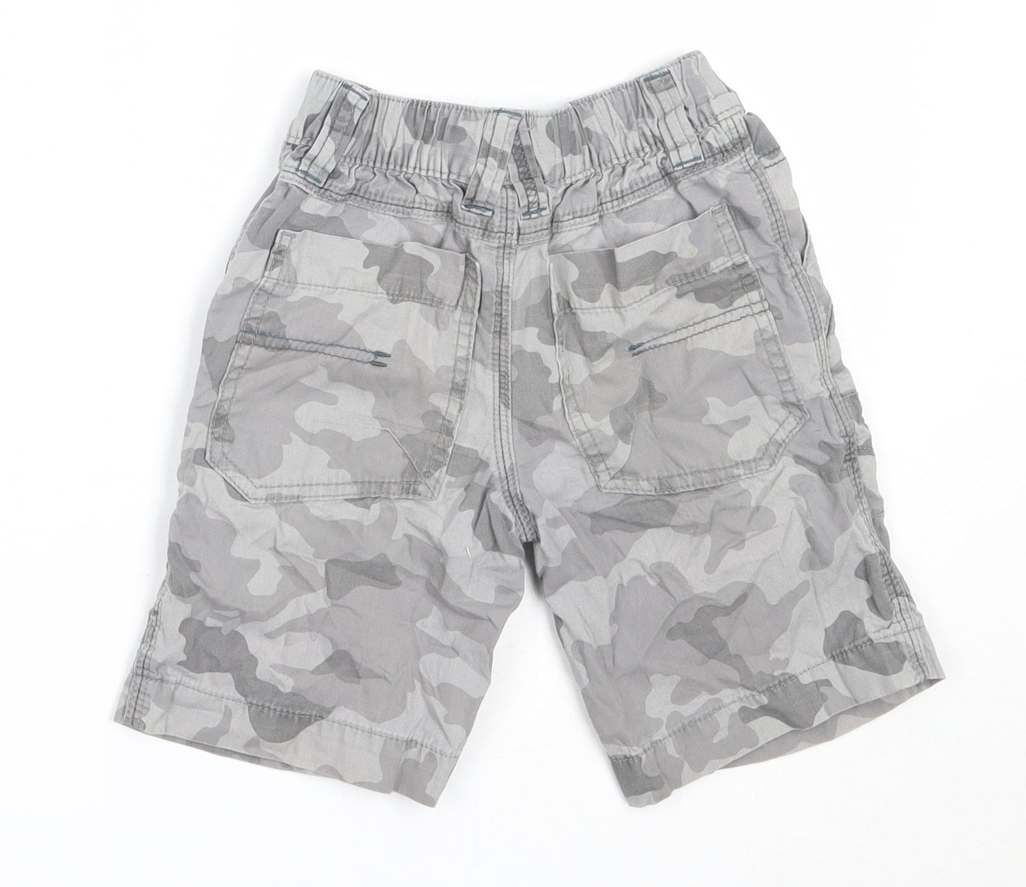 NEXT Boys Grey Camouflage Cotton Bermuda Shorts Size 4 Years  Regular