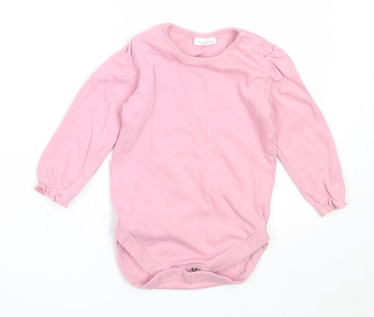 NEXT Girls Pink  Cotton Babygrow One-Piece Size 12-18 Months