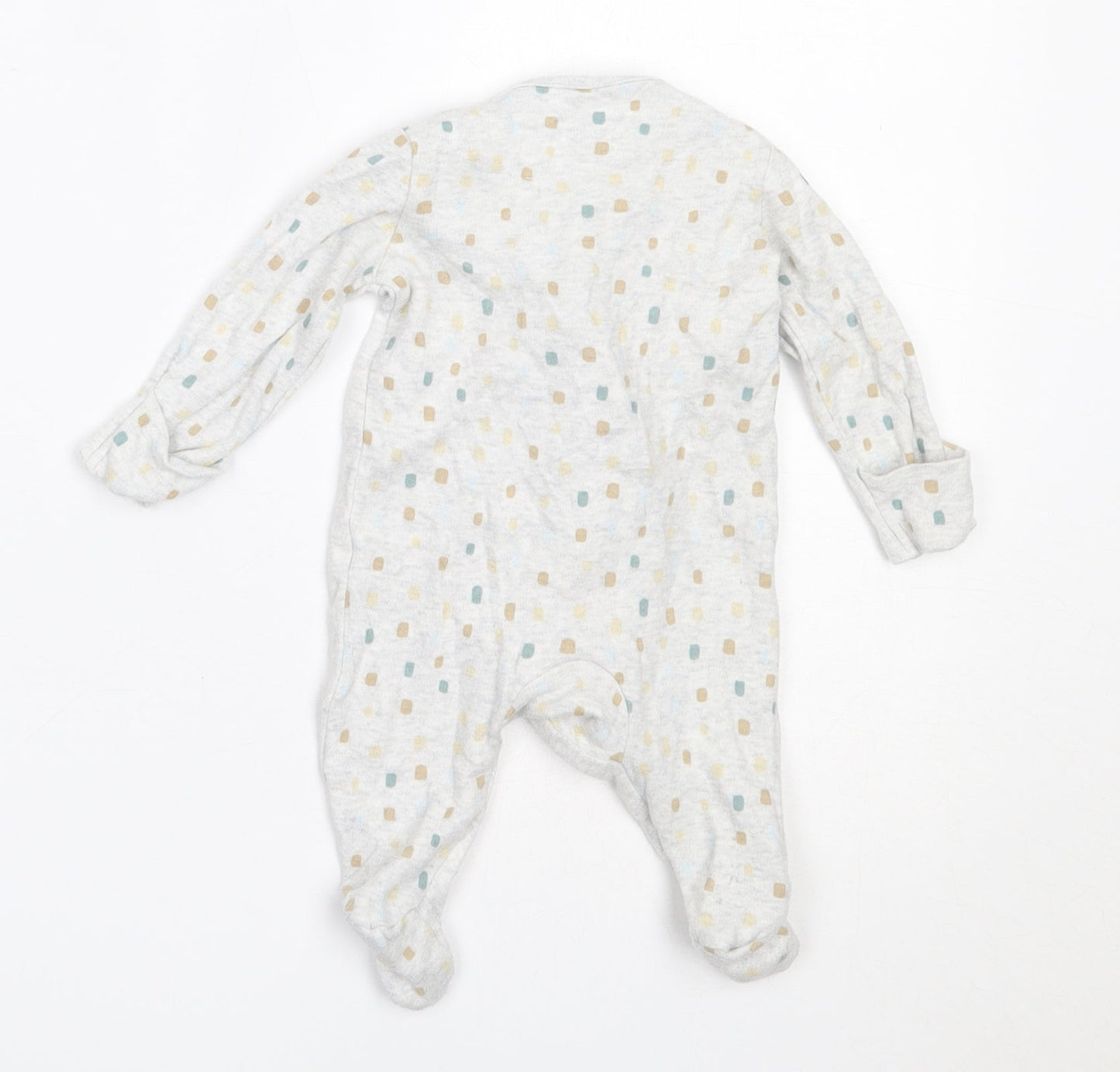 George Boys Grey  Cotton Babygrow One-Piece Size Newborn   - disney