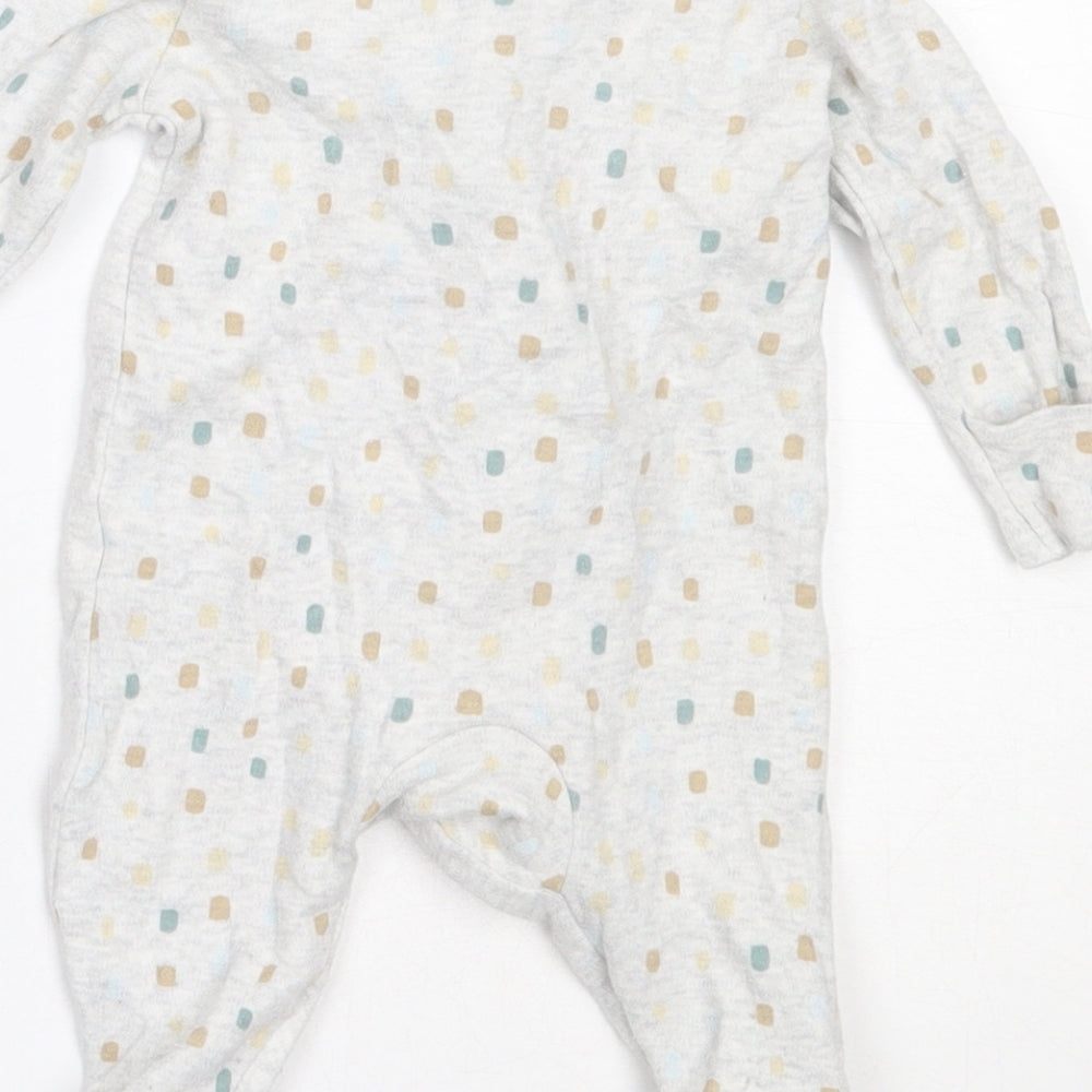 George Boys Grey  Cotton Babygrow One-Piece Size Newborn   - disney