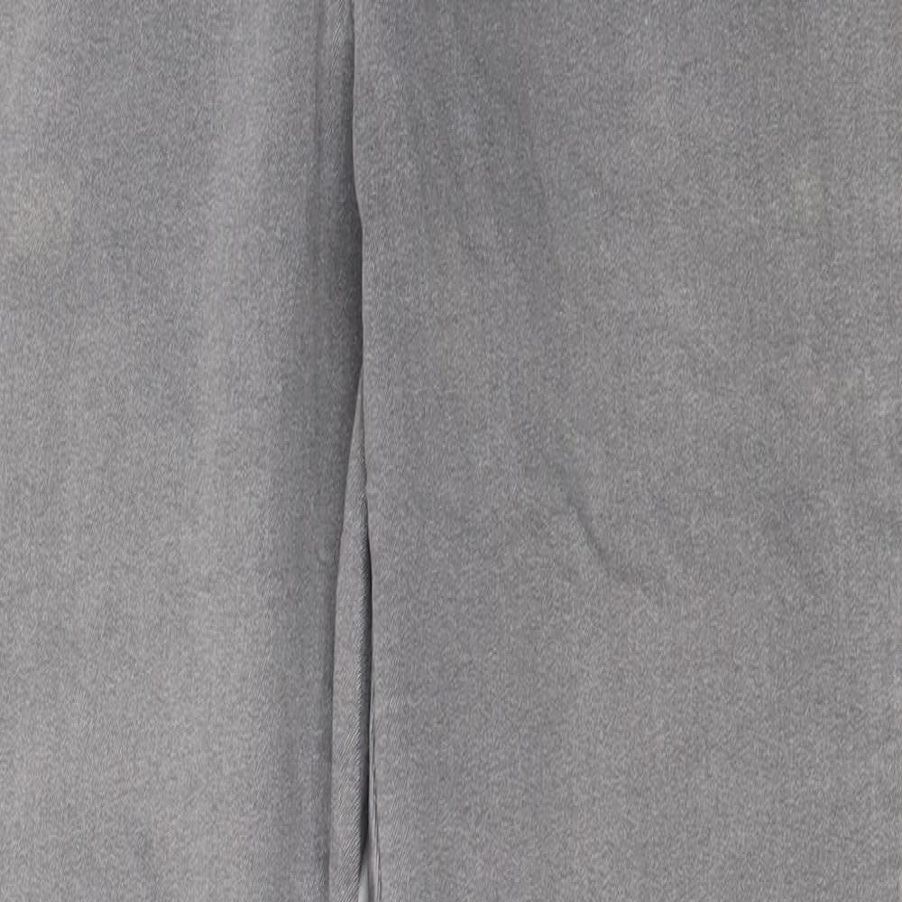 Marks and Spencer Womens Grey  Cotton Skinny Jeans Size 12 L29 in Regular