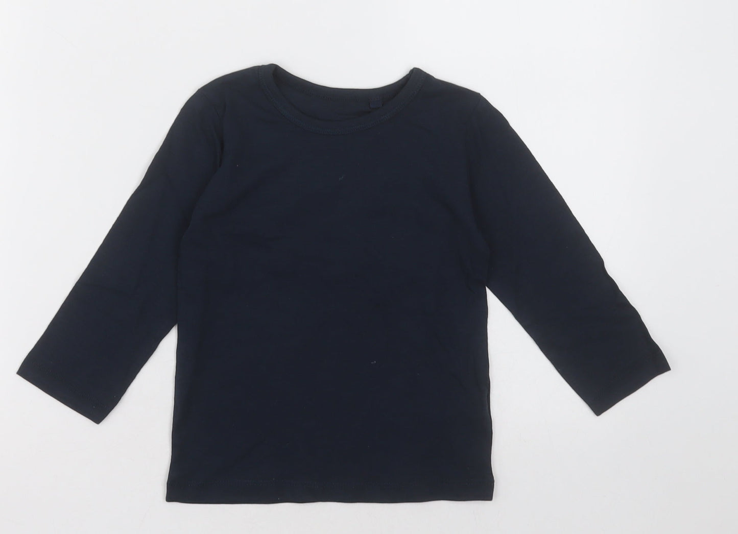 NEXT Boys Black  Cotton Basic Casual Size 2 Years Crew Neck Pullover