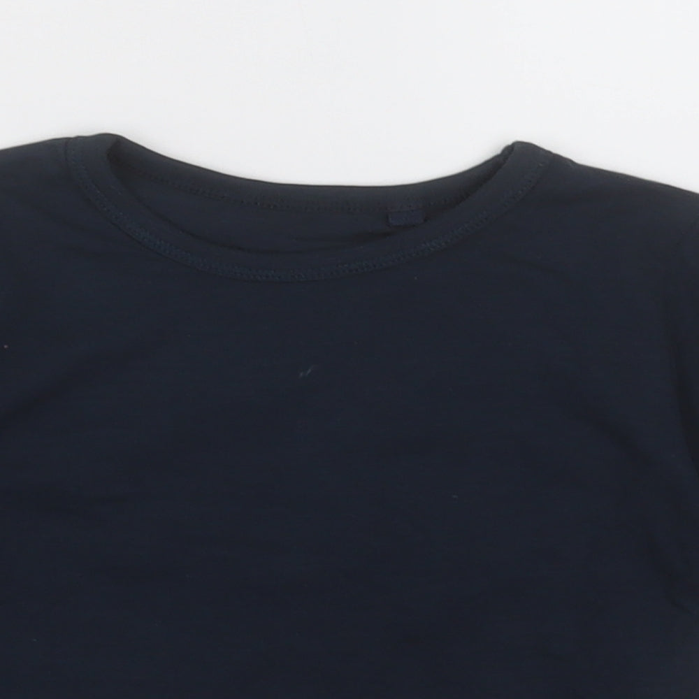 NEXT Boys Black  Cotton Basic Casual Size 2 Years Crew Neck Pullover