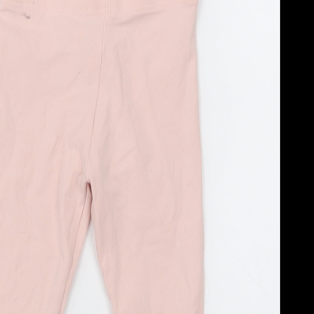 George Girls Pink  Cotton Capri Trousers Size 2-3 Years  Regular
