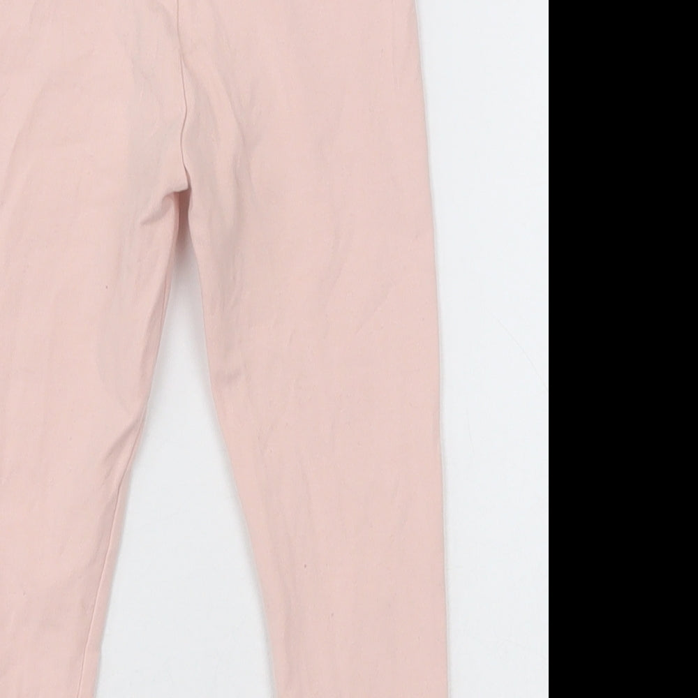 George Girls Pink  Cotton Capri Trousers Size 2-3 Years  Regular