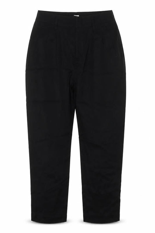 Gap Womens Black  Viscose Trousers  Size 6 L28 in Regular Hook & Eye