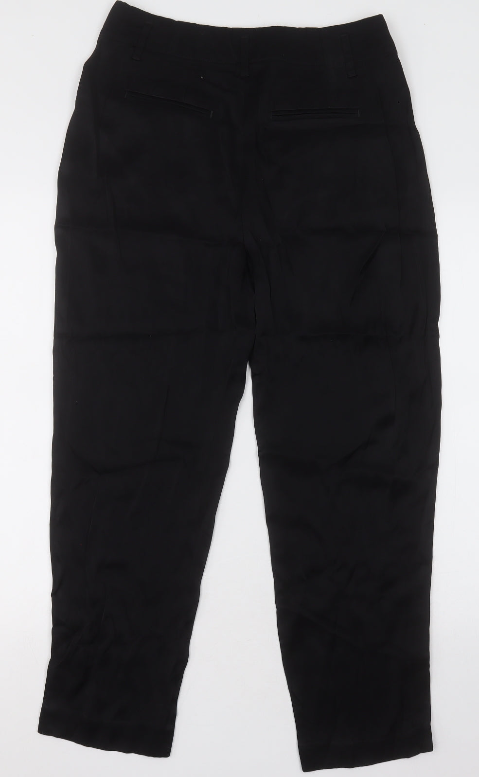 Gap Womens Black  Viscose Trousers  Size 6 L28 in Regular Hook & Eye