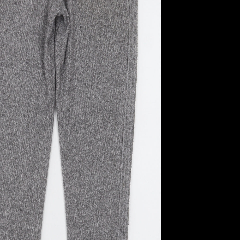 F&F Womens Grey  Polyester Jogger Trousers Size 6 L28 in Relaxed Tie