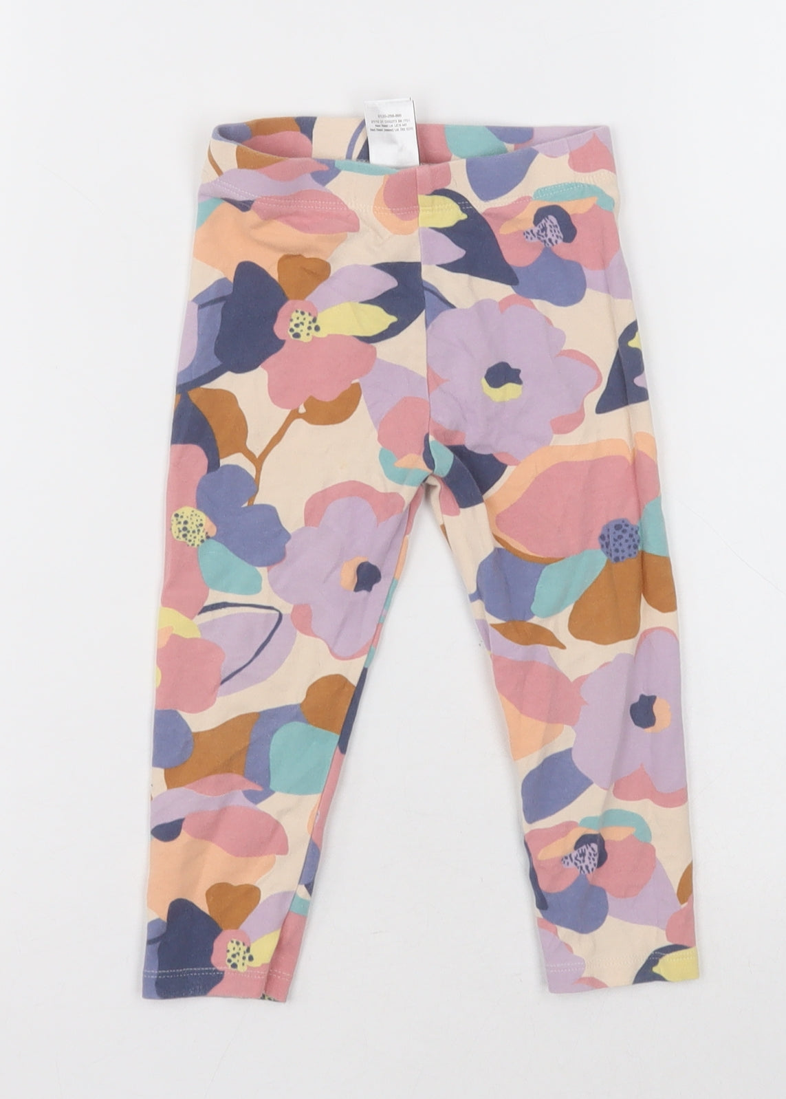 NEXT Girls Multicoloured Floral Cotton Capri Trousers Size 2 Years  Regular