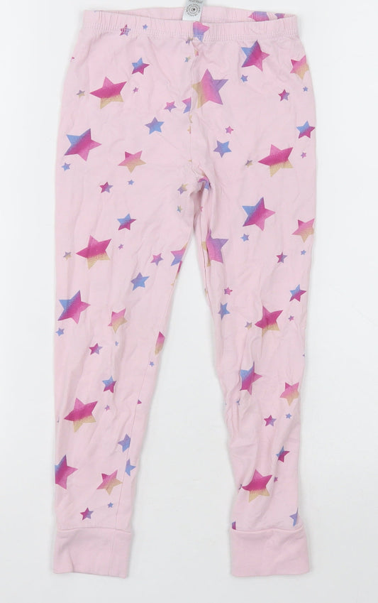 George Girls Pink Geometric Cotton  Pyjama Pants Size 5-6 Years  Pullover - Star Pattern