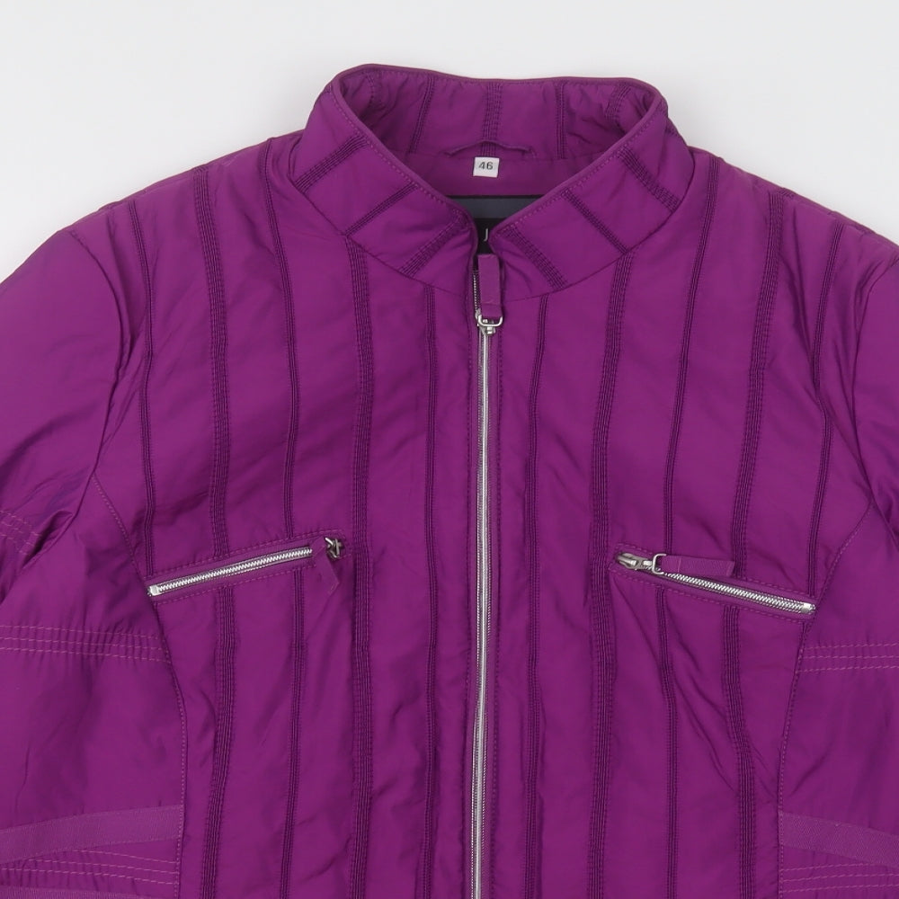Jobis Womens Purple   Puffer Jacket Jacket Size 18  Zip