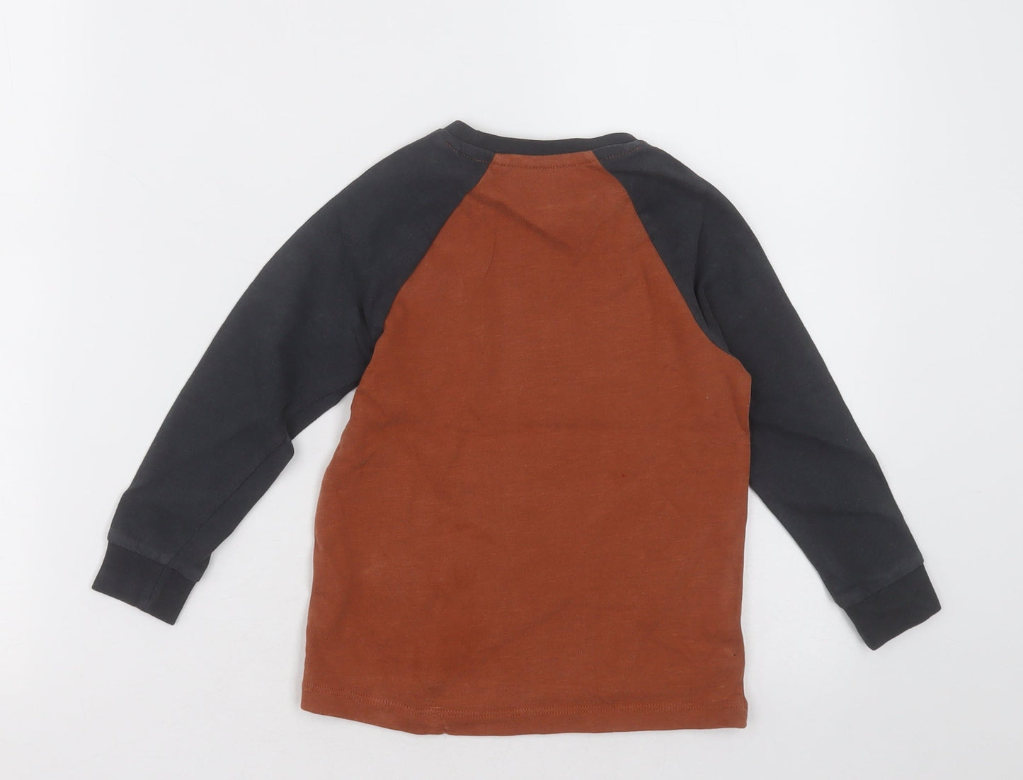 NEXT Boys Brown  Cotton Pullover Sweatshirt Size 3 Years  Pullover