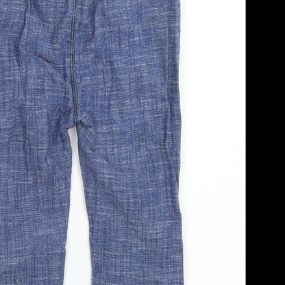 Preloved George Boys Blue  Cotton Jogger Jeans Size 12-18 Months  Drawstring - Label
