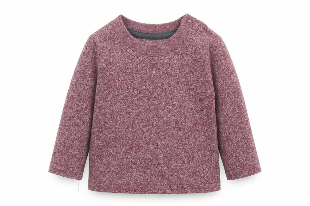 Primark Boys Red  Cotton Basic T-Shirt Size 3-6 Months Crew Neck Snap