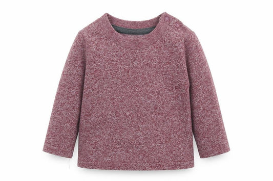 Primark Boys Red  Cotton Basic T-Shirt Size 3-6 Months Crew Neck Snap