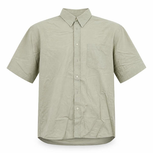 Marks & Spencer Mens Green  Cotton  Button-Up Size S Collared Button