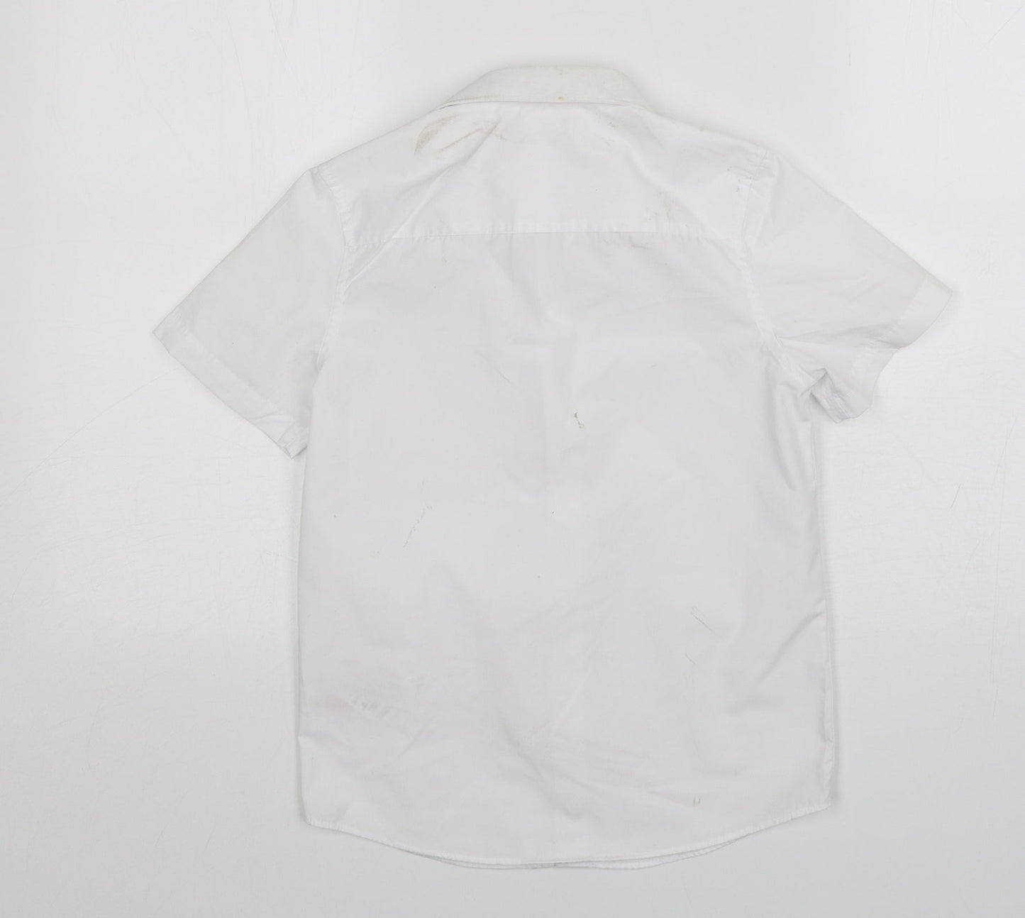 F&F Boys White  Cotton Basic Button-Up Size 8-9 Years Collared  - School Wear